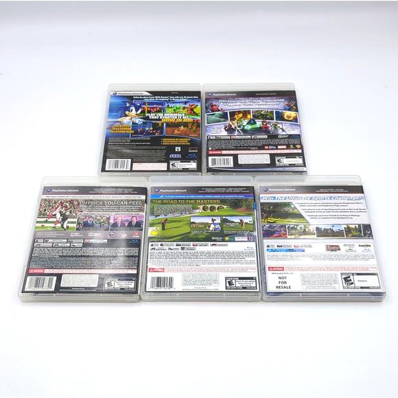 5 PS3 Game Lot Sega Genesis Lego Marvel Super Heroes Madden Tiger Woods Sports - Picture 2 of 7